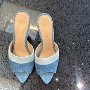 Never worn Veronica Beard denim shoes
